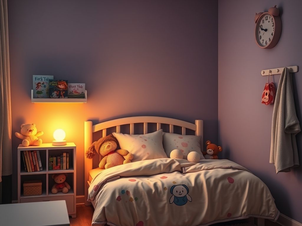 Wieczorna rutyna w pokoju dziecka: jak zbudować spokój i bezpieczeństwo przed snem