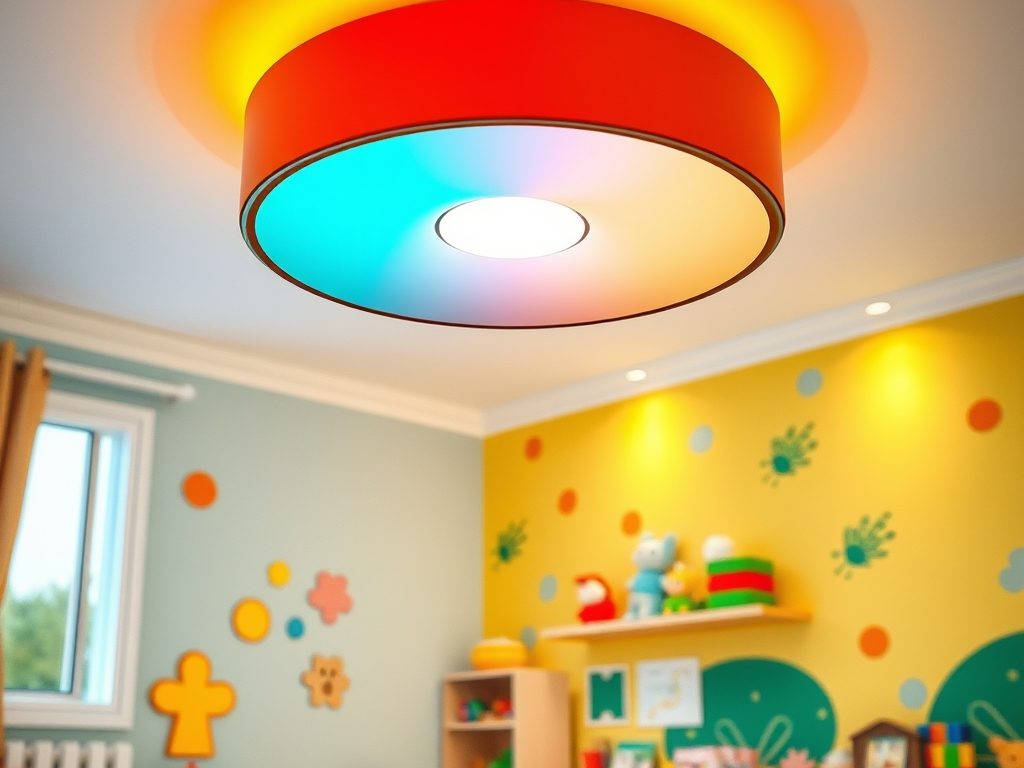 Oświetlenie sufitowe do pokoju dziecka: jak wybrać bezpieczne i funkcjonalne lampy wspierające zabawę i naukę