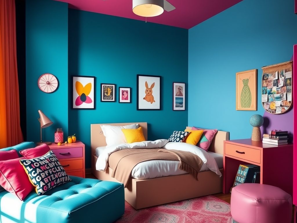 Kolory do pokoju nastolatka: jak wybrać barwy łączące styl, funkcjonalność i trwałość aranżacji