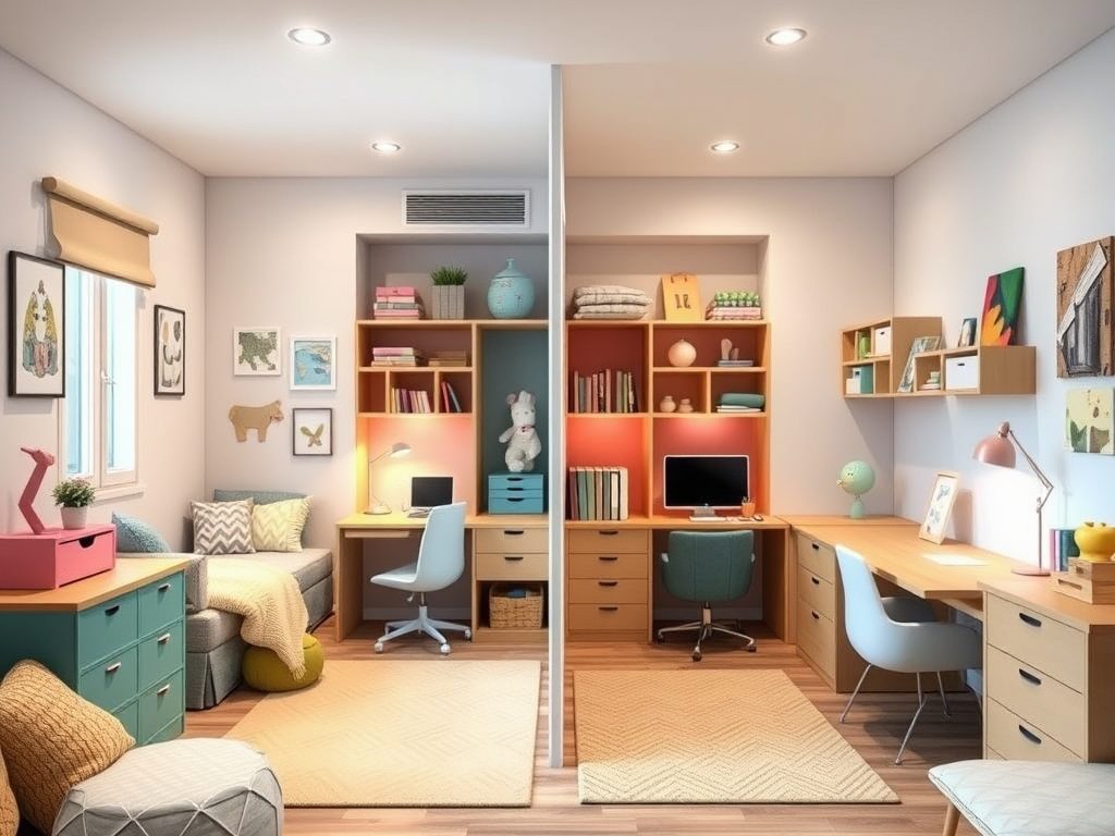 Pokój rodzeństwa w różnym wieku: jak podzielić przestrzeń i dobrać meble, by zapewnić komfort i prywatność każdemu dziecku