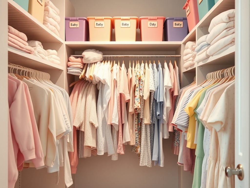 Przechowywanie ubranek niemowlaka: jak zorganizować garderobę, by łatwo znaleźć i utrzymać porządek