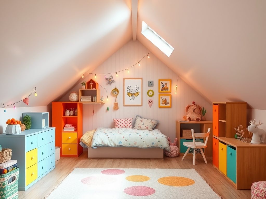 Pokój dziecka na poddaszu: praktyczne rozwiązania i wyzwania aranżacyjne pod skosami