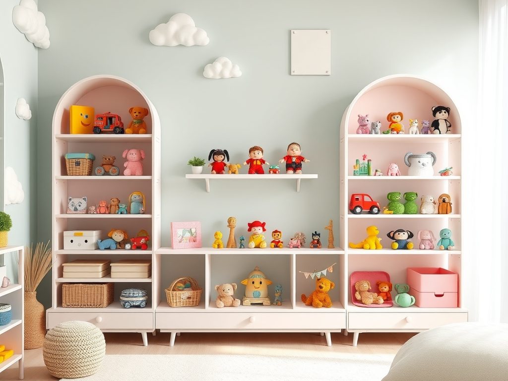 Półki ekspozycyjne na zabawki jako dekoracja: jak łączyć funkcjonalność z estetyką w pokoju dziecka