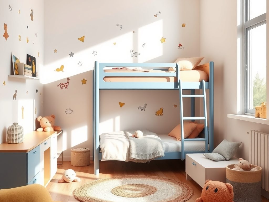 Łóżko piętrowe dla dziecka – kiedy warto wybrać i jak zadbać o bezpieczeństwo oraz komfort użytkowania